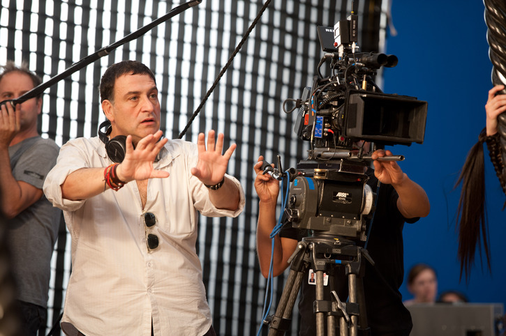 Noam Murro on the set of 300: RISE OF AN EMPIRE