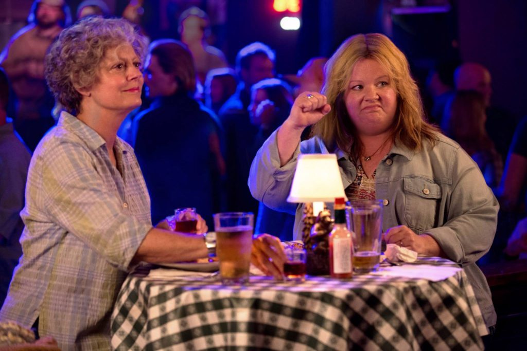 Tammy (Melissa McCarthy) and her grandmother, Pearl (Susan Sarandon).  Interestingly enough, there is only a 24-year age difference between the two.