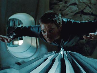 Jeremy Renner is left hanging in “Mission: Impossible: Ghost Protocol”