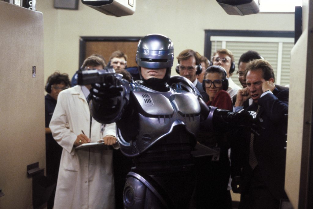 ROBOCOP, Peter Weller, 1987, (c) Orion/courtesy Everett Collection