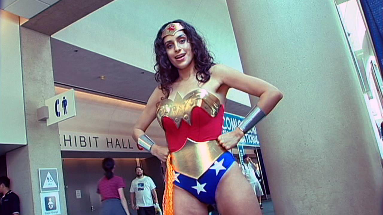 cosplaying Wonder Woman