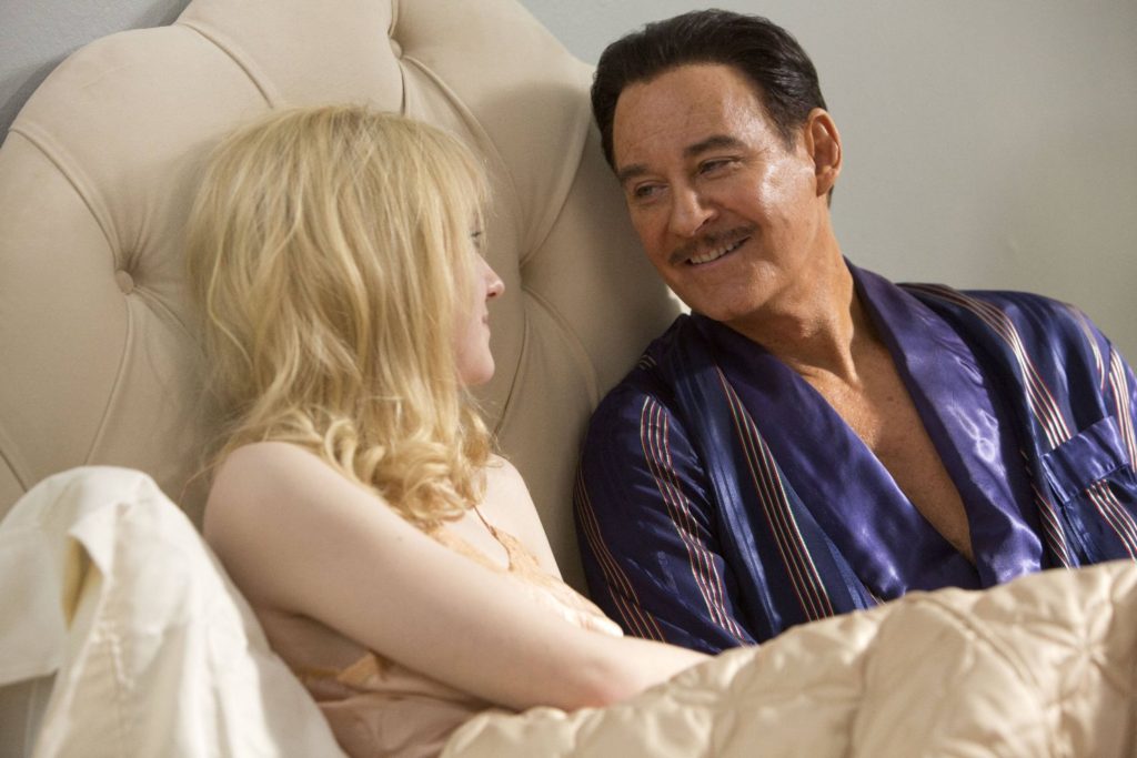 Dakota Fanning and Kevin Kline in the true life scandal film, THE LAST OF ROBIN HOOD.