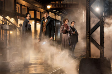 Katherine Waterston, Eddie Redmayne, Alison Sudol, and Dan Fogler in Fantastic Beasts and Where to Find Them (2016_