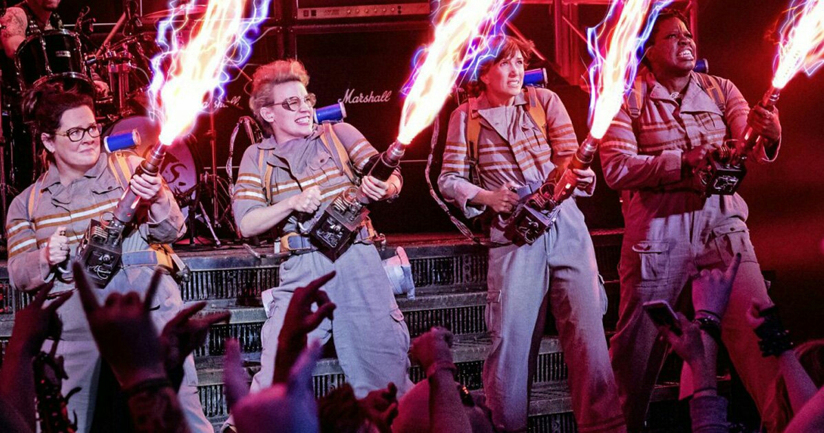 Melissa McCarthy, Kate McKinnon, Kristen Wiig, and Leslie Jones in Ghostbusters (2016)