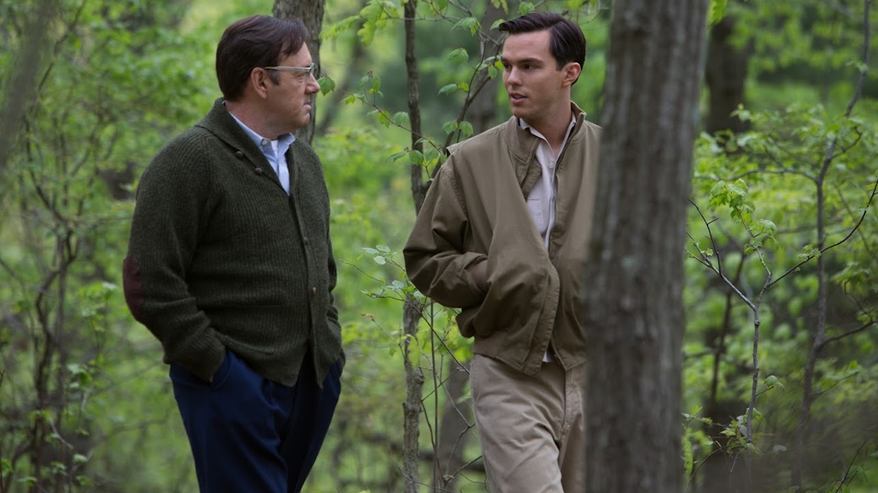 Kevin Spacey and Nicholas Hoult in REBEL IN THE RYE (2017)