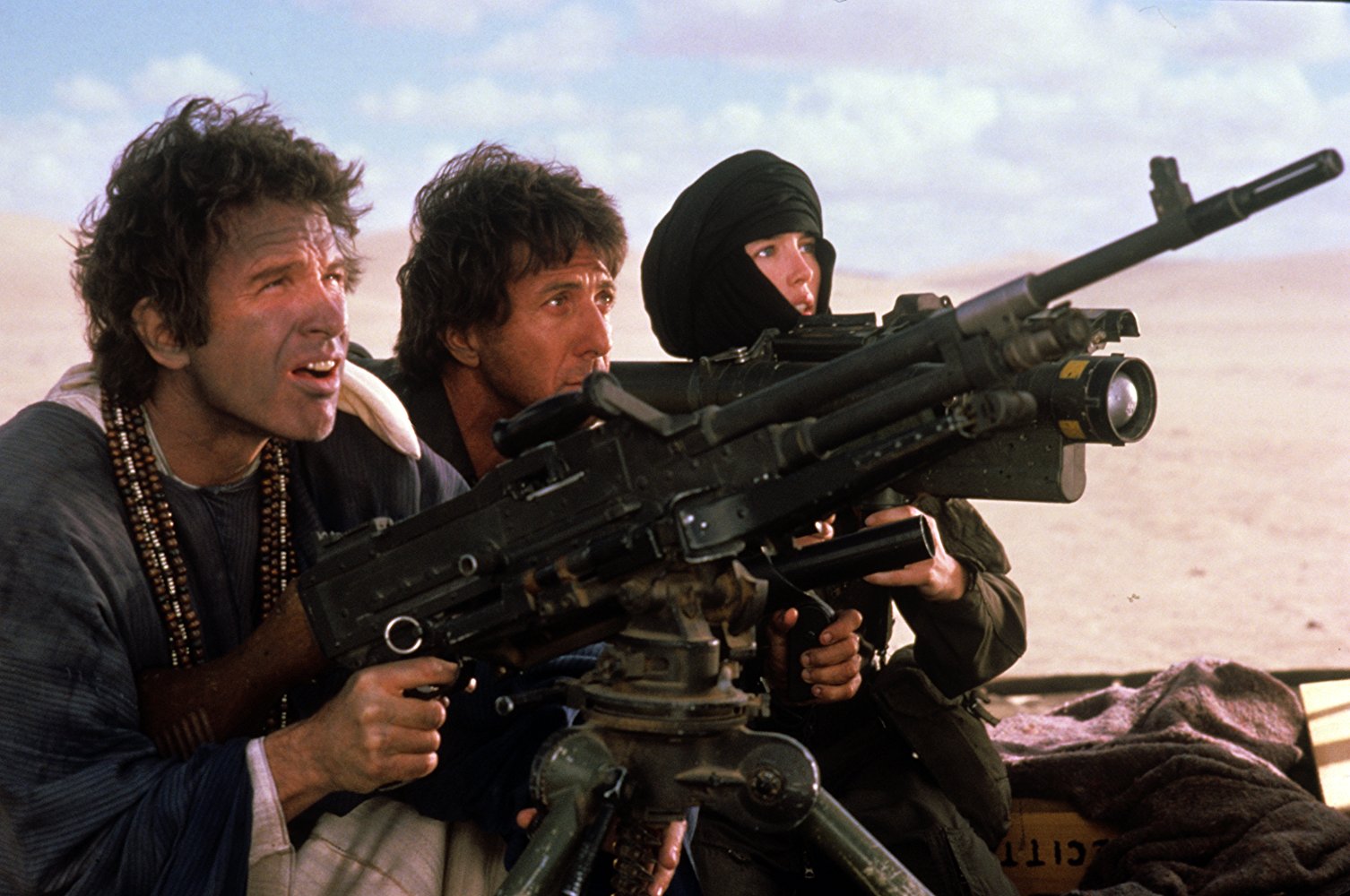 Warren Beatty, Dustin Hoffman, and Isabelle Adjani in ISHTAR (1987)