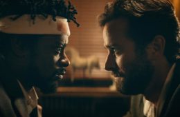 Lakeith Stanfield and Armie Hammer in SORRY TO BOTHER YOU (2018)