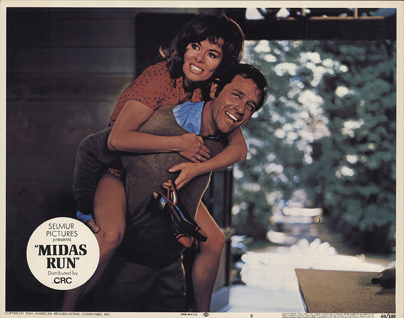 Anne Heywood and Richard Crenna in MIDAS RUN (1969)