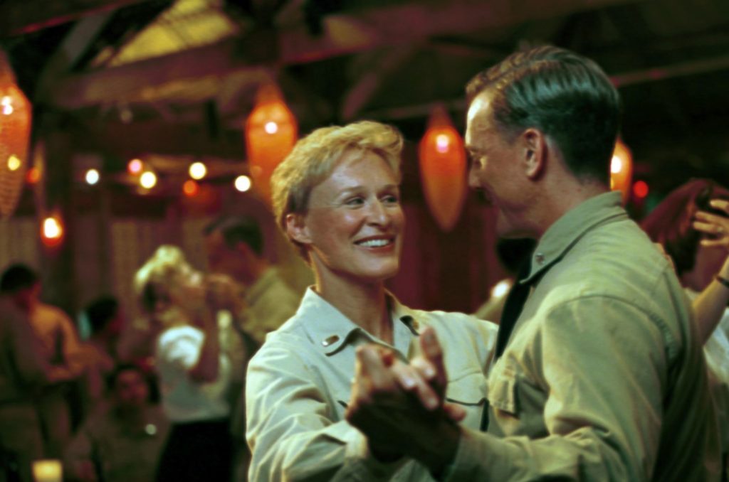 Glenn Close dances with a soldier in SOUTH PACIFIC (2001)