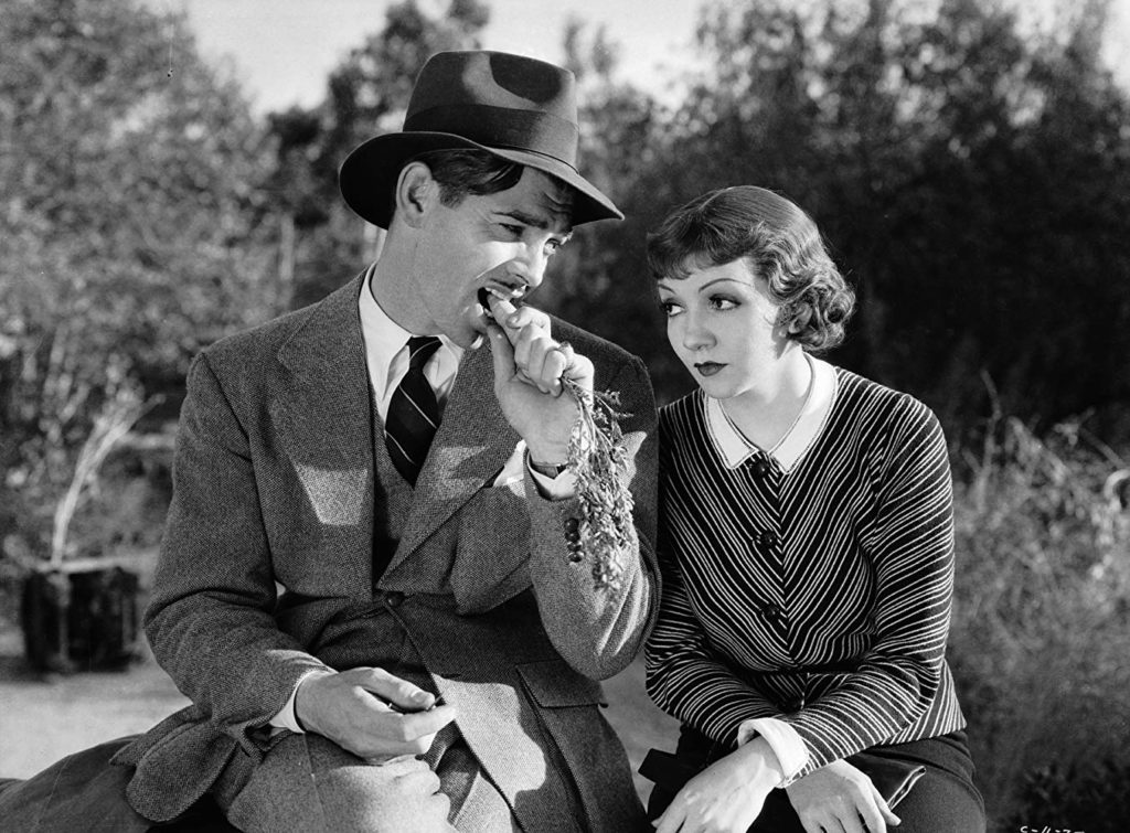 Clark Gable and Claudette Colbert in IT HAPPENED ONE NIGHT (1934)
