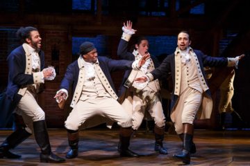 Daveed Diggs, Okieriete Onaodowan, Anthony Ramos, and Lin-Manuel Miranda in HAMILTON (2020)