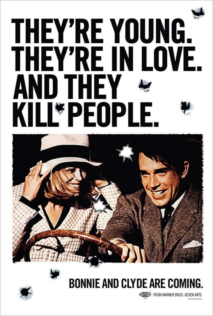 BONNIE AND CLYDE (1967) poster