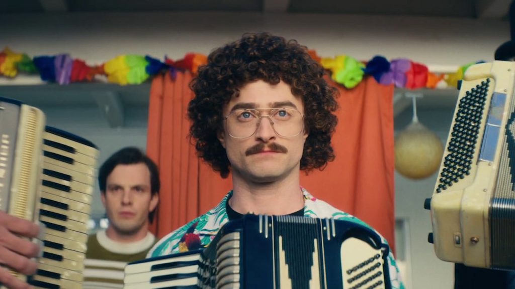 Daniel Radcliffe as Weird Al in WEIRD: THE AL YANKOVIC STORY