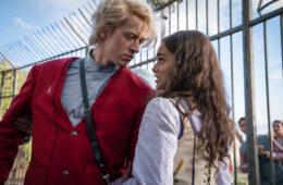 Tom Blyth as Coriolanus Snow and Rachel Zegler as Lucy Gray Baird in The Hunger Games: The Ballad of Songbirds & Snakes. Photo Credit: Murray Close