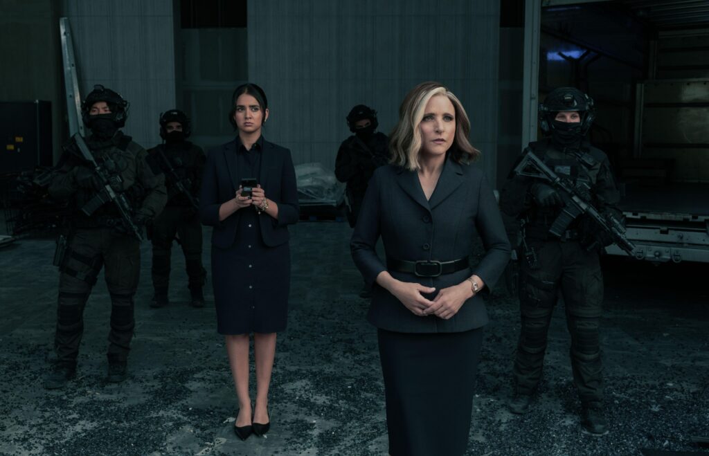 Geraldine Viswanathan and Julia Louis-Dreyfus in THUNDERBOLTS* (2025)