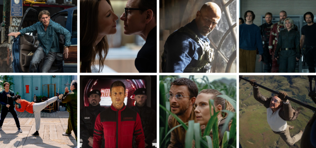 BEST OF 2025 Action Spotlight including CAUGHT STEALING, KARATE KID: LEGENDS, BLACK BAG, THE RUNNING MAN, A WORKING MAN, JURASSIC WORLD: REBIRTH, THUNDERBOLTS*, and MISSION: IMPOSSIBLE - THE FINAL RECKONING