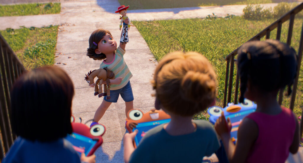(Center): Bonnie in Disney and Pixar's TOY STORY 5. Photo courtesy of Pixar. © 2026 Disney/Pixar. All Rights Reserved.