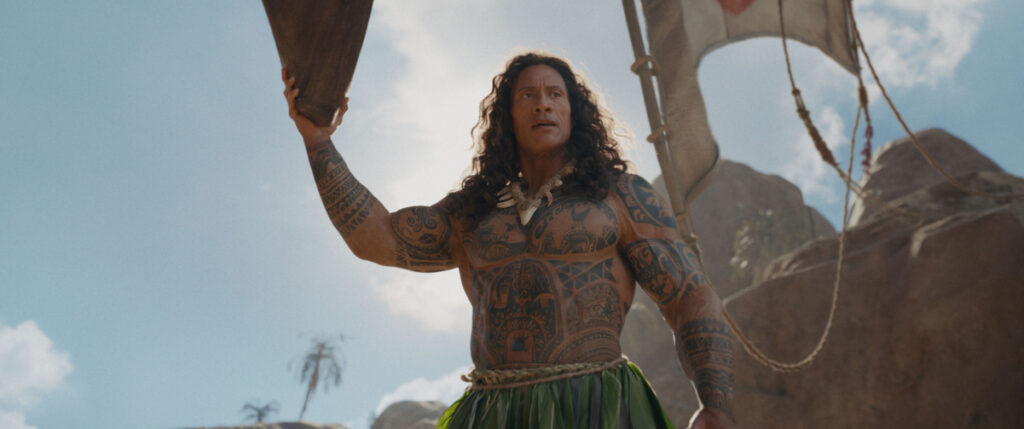 Dwayne Johnson as Maui in Disney's live-action MOANA. Photo courtesy of Disney. © 2026 Disney Enterprises, Inc. All Rights Reserved.