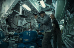Jason Statham as Cole Reed and Annabelle Wallis as Angie Ellis in Mutiny. Photo Credit: Dan Smith/Lionsgate